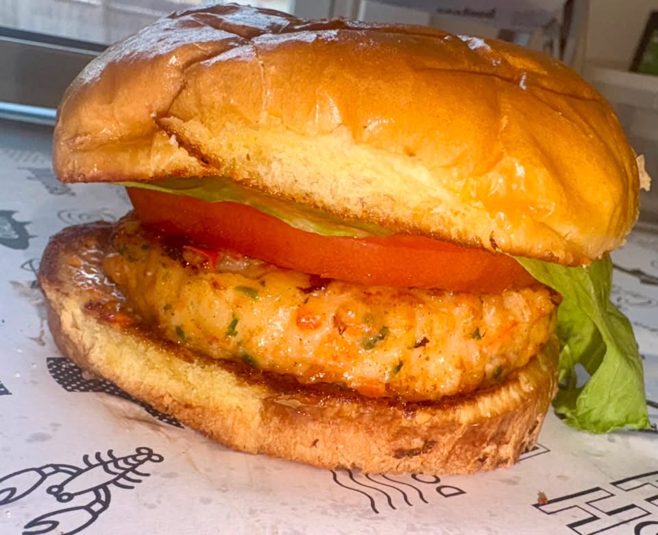 Shrimp burger