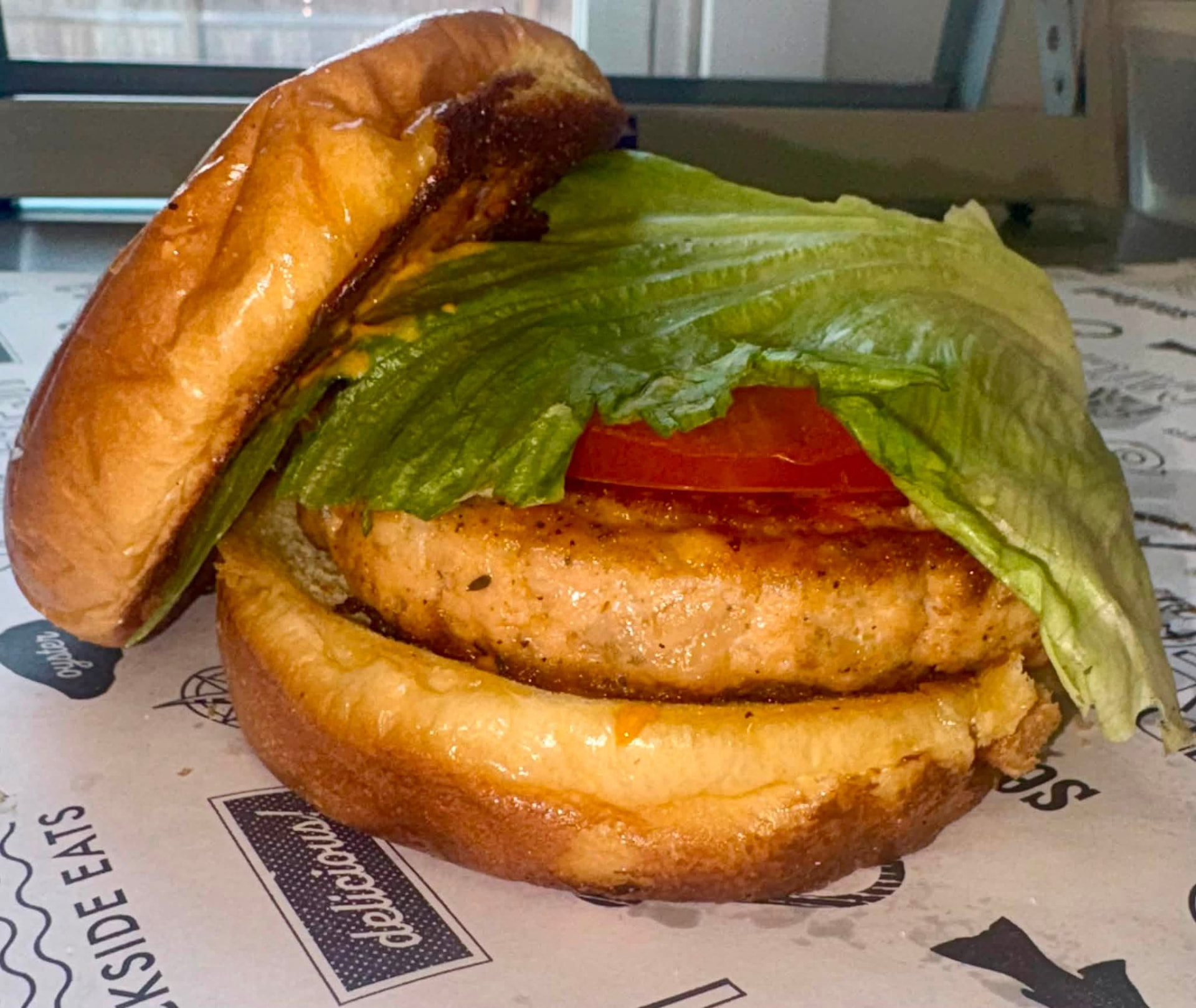 Salmon burger